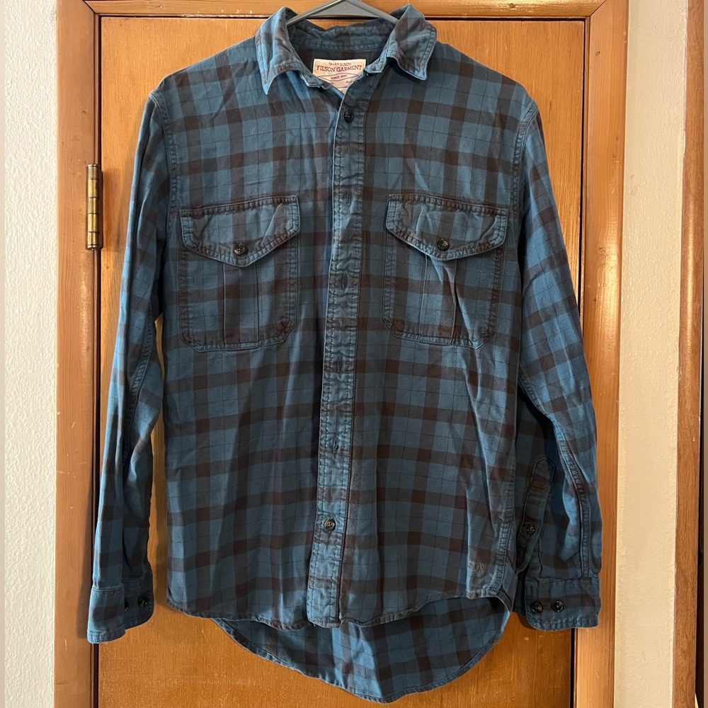 Filson Flannel Long Sleeve Button Down Shirt